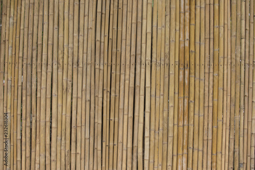 Bamboo is made into the background. For home decoration