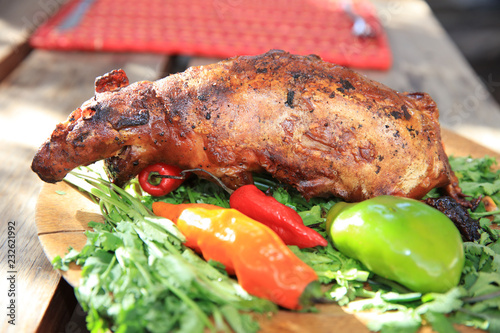Gegrilltes Meerschweinchen in Peru