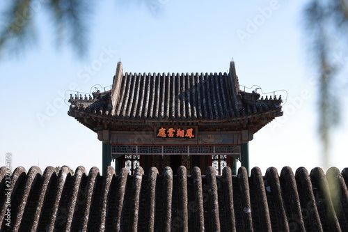 ancient Chinese rooftop in Summer Palace