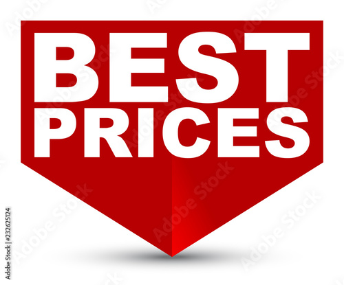 red vector banner best prices