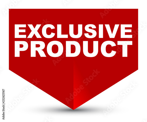 red vector banner exclusive product