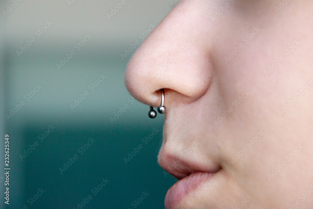 Blue hair and nose ring - wide 1