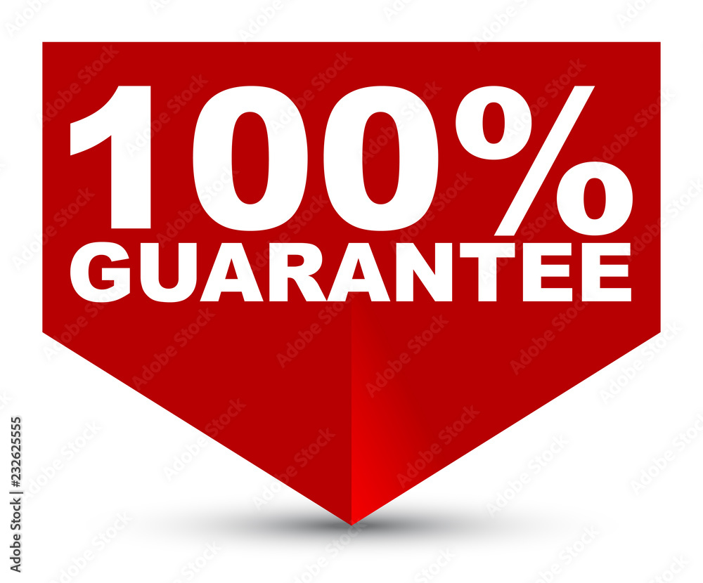 red vector banner 100% guarantee red vector banner 100% guarantee