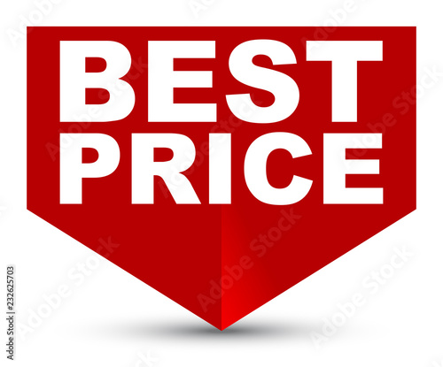 red vector banner best price