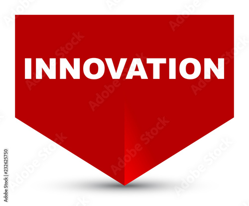 red vector banner innovation