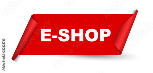 red vector banner eshop