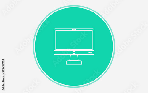 Monitor vector icon sign symbol