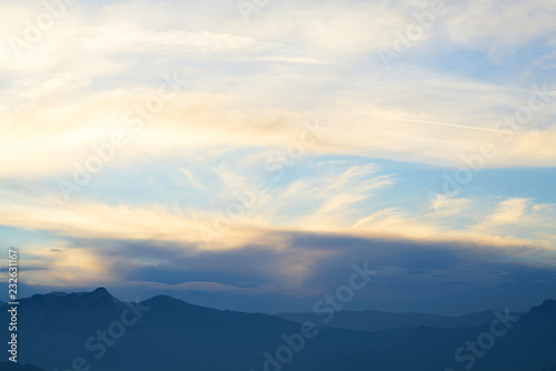 Mountain and Clouds