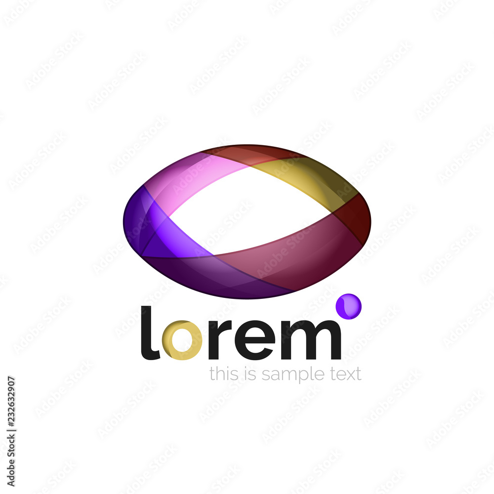 Abstract geometric business icon Abstract geometric business icon