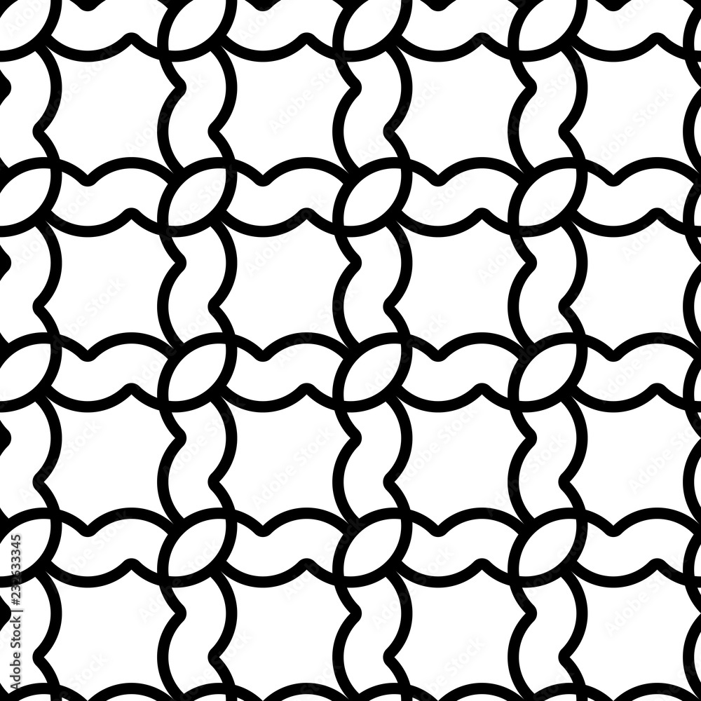Naklejka premium Design seamless monochrome grid pattern