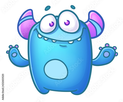 Cute Blue Monster