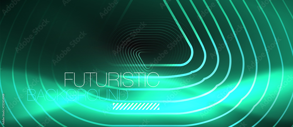 Dark black abstract background with neon colors and lines Dark black abstract background with neon colors and lines