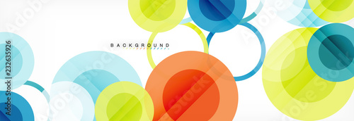 Circle composition abstract background