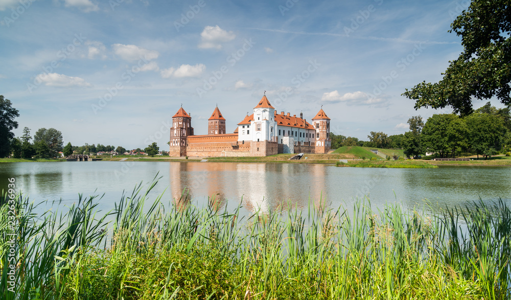 Mir Castle and Castle Lake - Belarus Mir Castle and Castle Lake - Belarus
