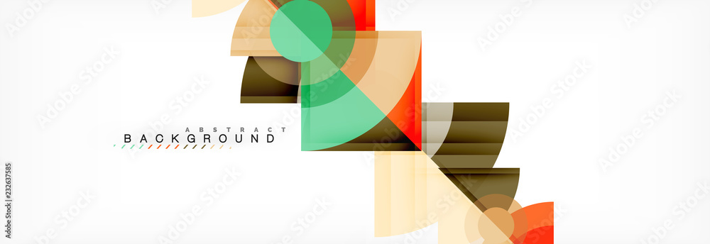 Triangles and circle geometric background Triangles and circle geometric background
