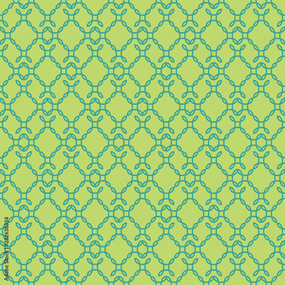 Naklejka premium Elegant curly endless pattern. Seamless background. Damask.
