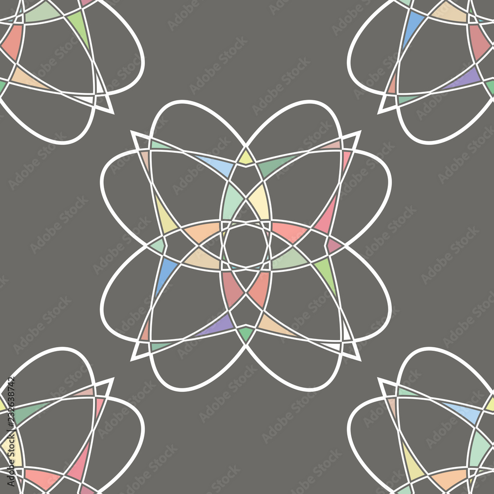 Abstract seamless background. Abstract pattern with flowers. Spirograph flowers Abstract seamless background. Abstract pattern with flowers. Spirograph flowers