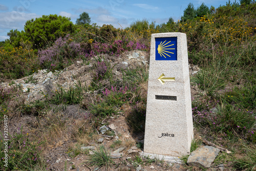 Pilgrimage on the Camino de Santiago trail, Spain photo