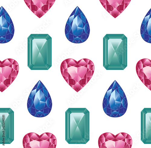 Colorful gemstones set