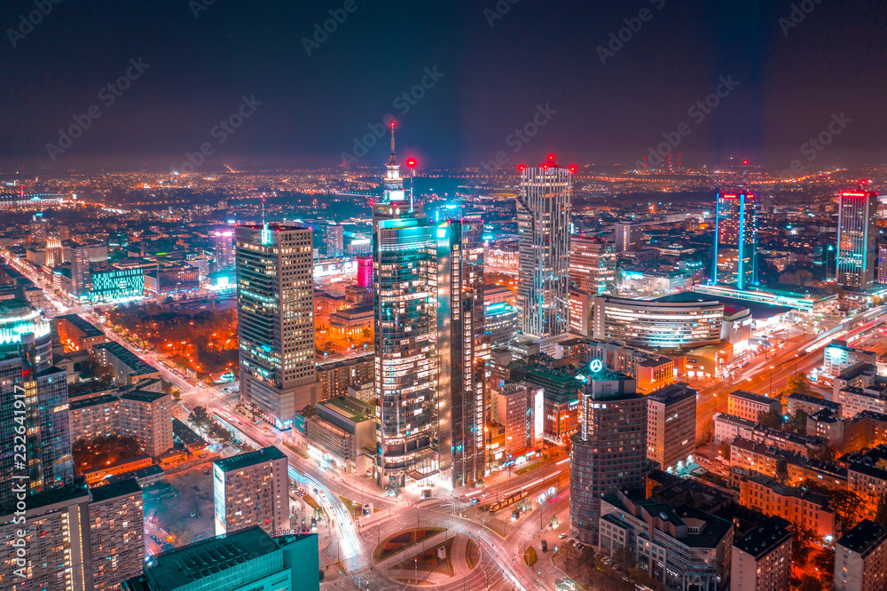 Warszawa z lotu ptaka