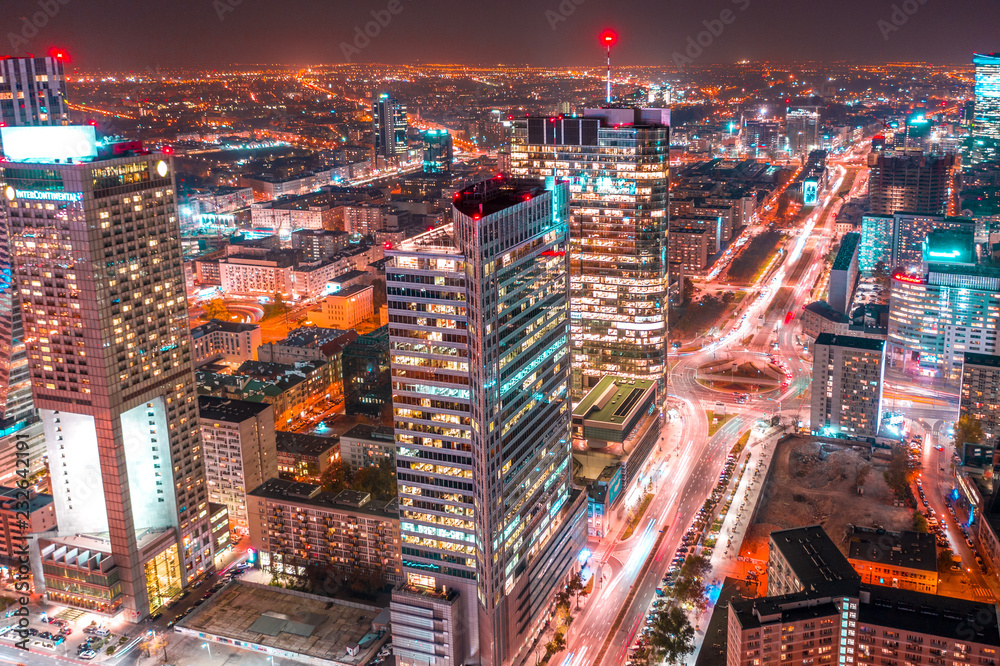 Warszawa z lotu ptaka