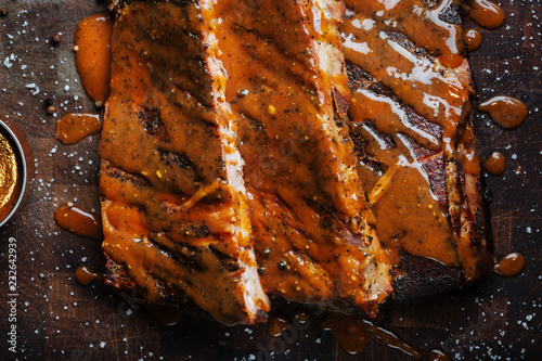 Smoked pork ribs