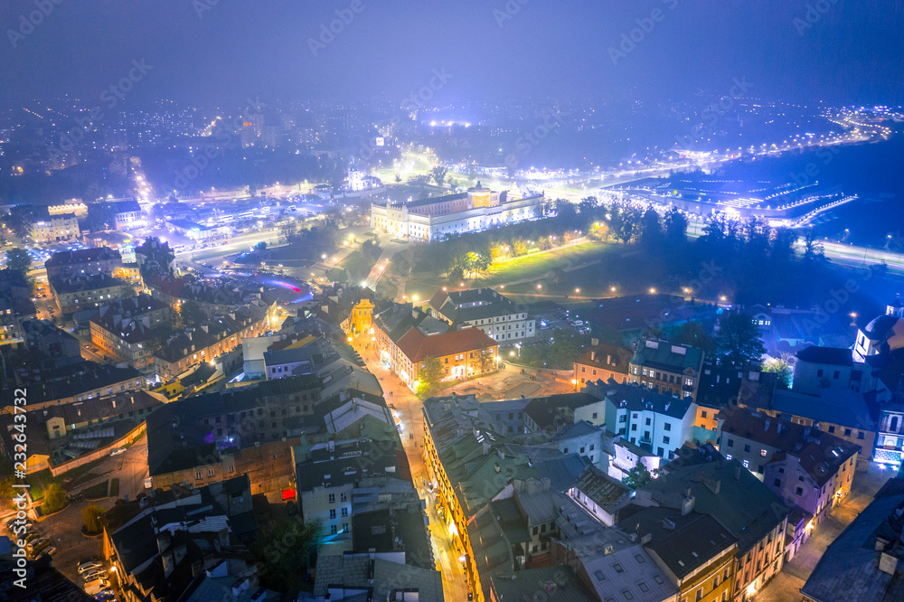 Fototapeta premium Lublin z lotu ptaka