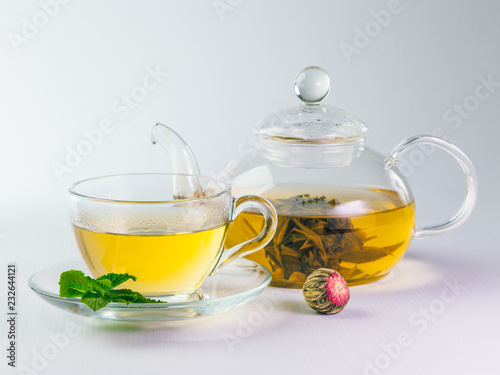 Flower green tea