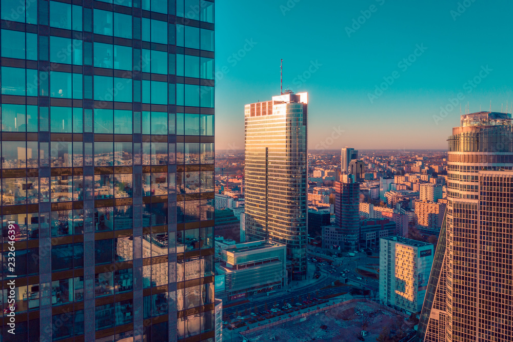 Warszawa z lotu ptaka