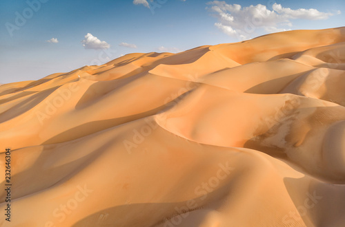 aeril view of Liwa desert  part of Empty Quarter  the largest continuous sand desert in the world