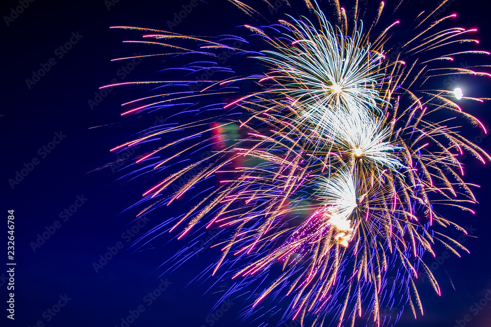 Obraz premium fireworks on sky