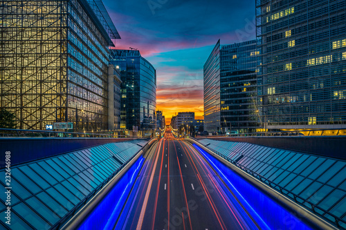 Bruxelles -  European Union - Sunset