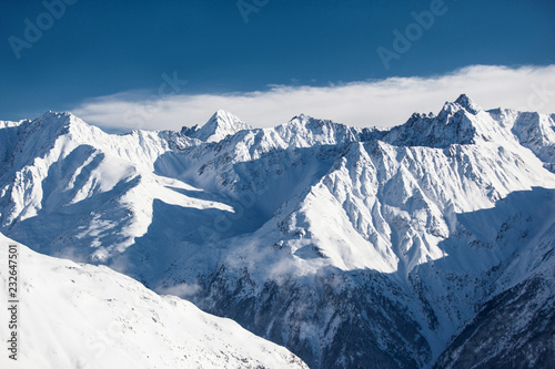 Ski resort in Alps photo