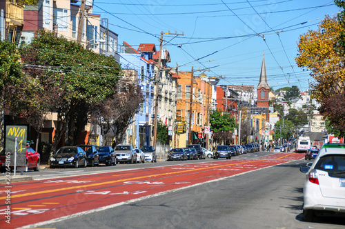 Colorful street in San Francisco