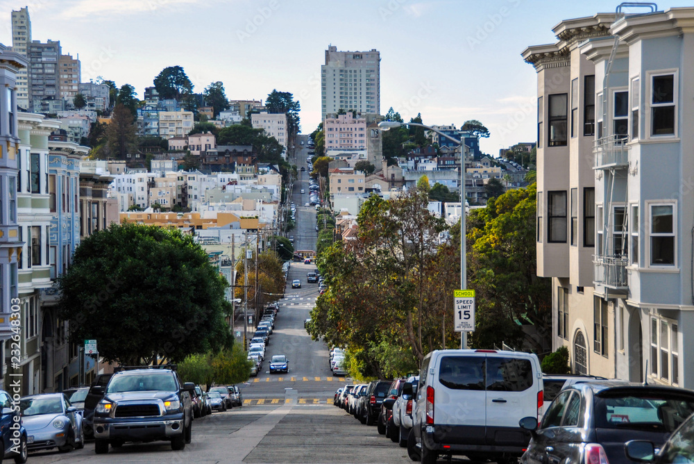 Steep road in San Francisco
