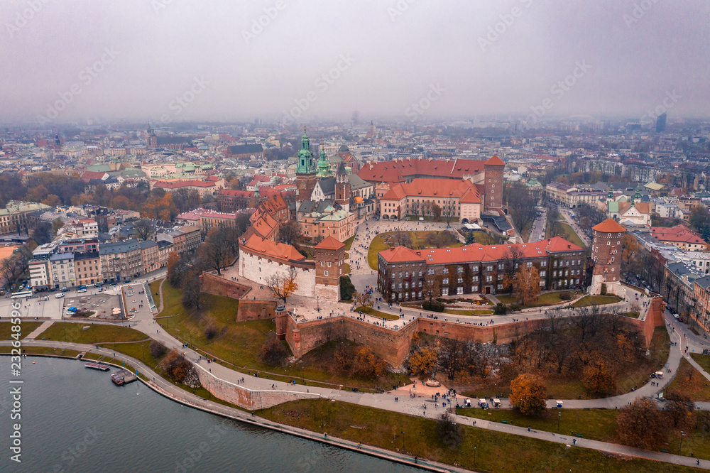 Kraków z lotu ptaka