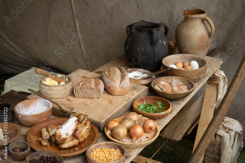 An early medieval feast.