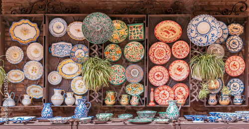 Colorful ceramic from Toledo, Spain