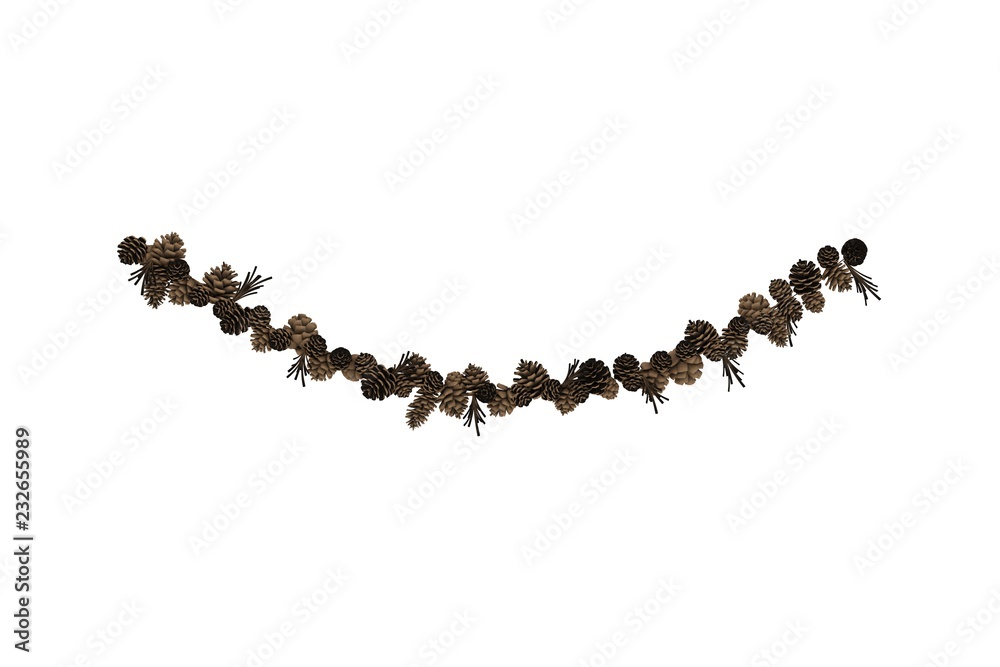New Year Decoration Objects. 3D Render New Year Decoration Objects. 3D Render