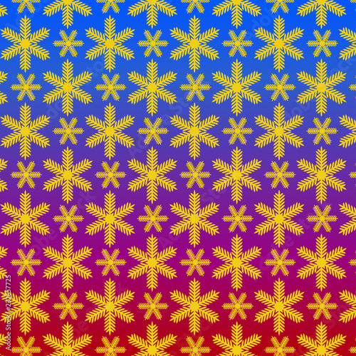 Pattern from snowflake without seam