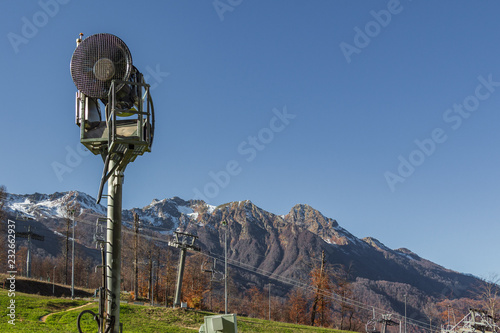 Mountains in winter. Rasa Khutor. photo