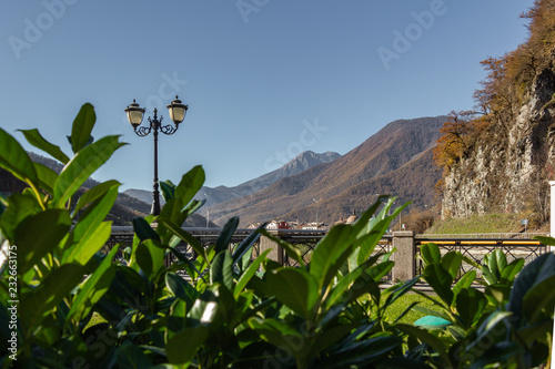 Landscape in the mountains. Rosa Khutor. photo