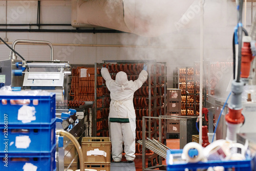 Sausage manufacturing department photo