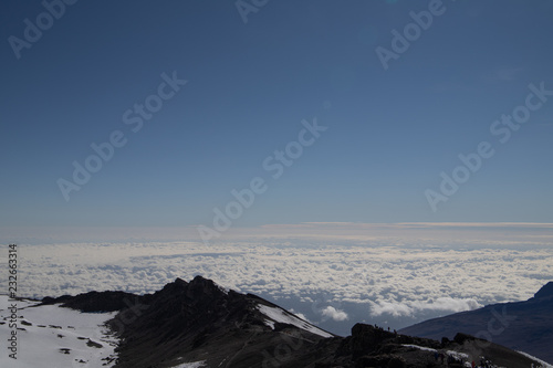 Over the clouds