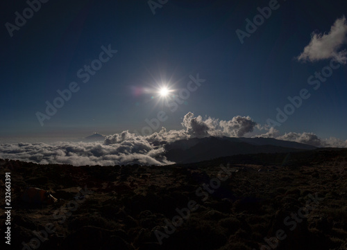 Night in the mountain