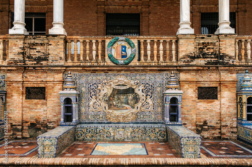 Monument in Seville city photo