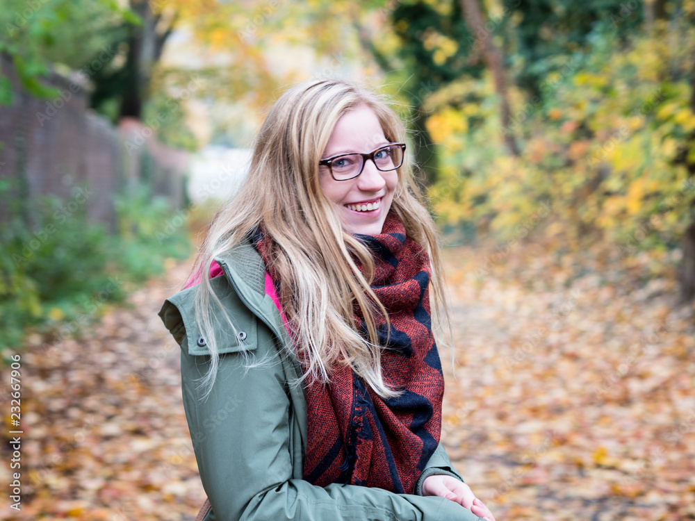 portrait of young attractive girl smiling