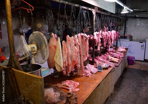 Butchery in China photo