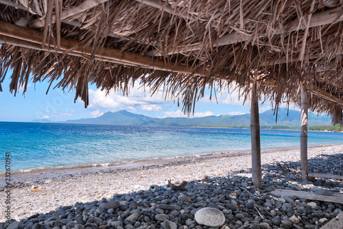 Pebble beach of Punta Malabrigo, Batangas, Philippines photo