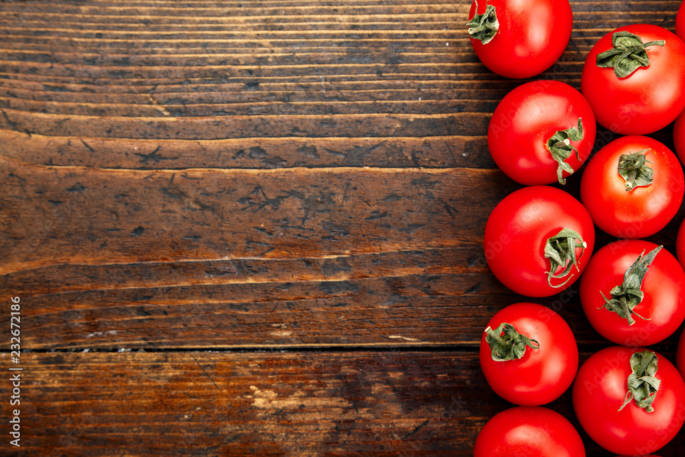 Cherry tomatoes place for text Cherry tomatoes place for text